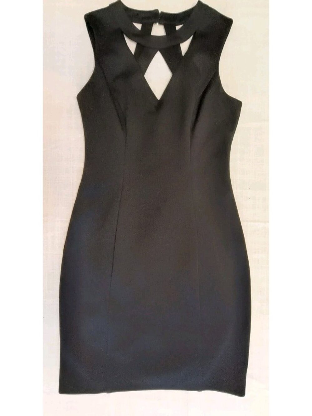 GUESS Women’s Size 4 Black Strappy Cutout Sheath Dress